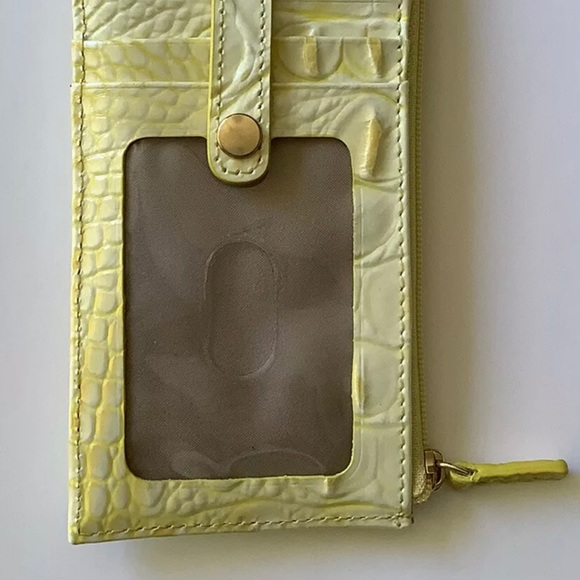 SOLD OUT, Brahmin, Sunbeam Neon Yellow Slim Credit Card Wallet, NWOT’s - Picture 6 of 12